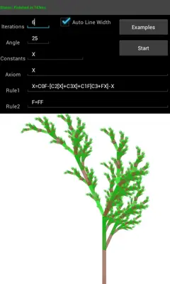 L-Systems Explorer Free android App screenshot 1